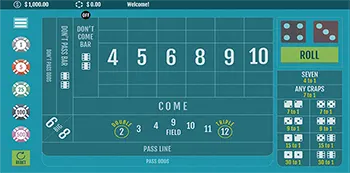playing craps image
